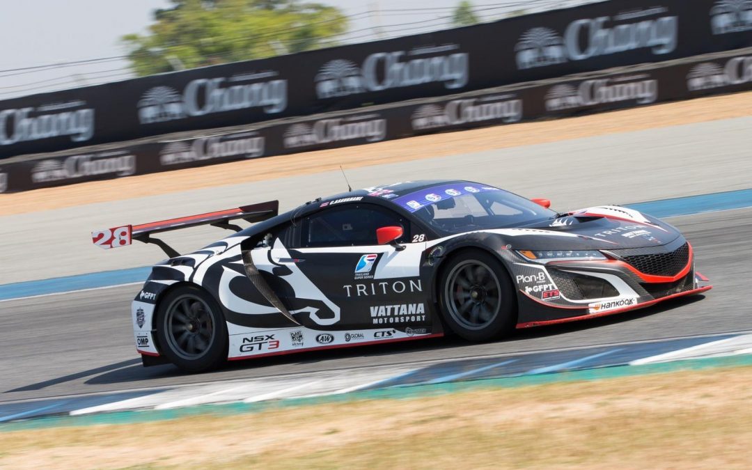 Jacopo Guidetti in Thailandia con la Honda NSX GT3 Evo